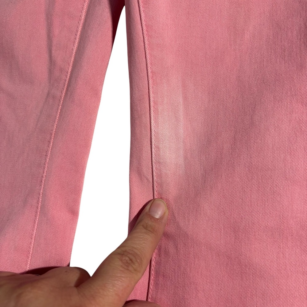 We The Free Venice Beach Flare Jeans Peony Pink High Rise Bell Bottom Size 31 - Picture 11 of 14